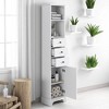 68.3-Inch Tall Storage Cabinet with 2 Drawers, Adjustable Shelf & Door, Freestanding MDF Organizer for Bathroom or Home - 2 of 4