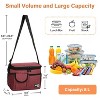 Tirrinia Adults Kids Insulated Leakproof Lunch Bag With Pocket, Reusable Lunch Bento Box, Small Lunch Cooler Tote Bag, Back-To-School Essential - 4 of 4