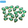 Unique Bargains Glass Craft Embellishments Flat Back Four Claws Teardrop Gems 20 Pcs - 3 of 4