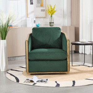 NicBex Swivel Accent Chair Modern 360 Degree Barrel Chair Club Chair Leisure Arm Chair Sofa Chair for Living Room, Bedroom, Office - 1 of 4