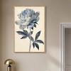 Art Remedy Delicate Blue Flower Minimalistic Botanical and Floral Art Prints Framed - 2 of 4