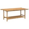 vidaXL Coffee Table 43.3"x21.7"x17.7" Bamboo - 2 of 4