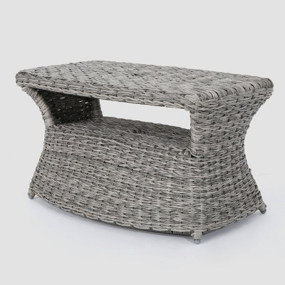 Berkeley Wicker Side Table Christopher Knight Home Target