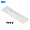 Unique Bargains Aluminum Rectangle with Mounting Screw Cabinet Air Vent Cover 2 Pcs - 3 of 4