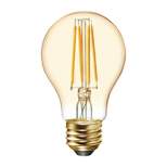 GE 2pk 6W 60W Equivalent LED Light Bulbs Amber Glass Candle Light