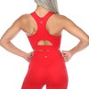 Women's Racer Back Sports Bra Black - White Mark - 3 of 4