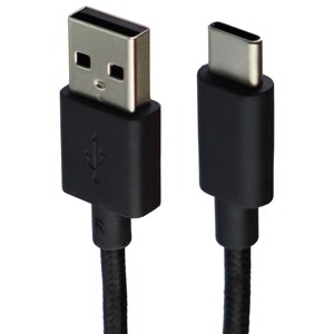 Universal (3.3-Ft) 1m Braided USB to USB-C Charge/Sync Cable - Black - 1 of 1