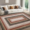 coucheta Multi-size Washable Area Rug, Farmhouse Geometric Textured Non-Shedding Low Pile Non Slip Carpet, for Living Room, Bedroom, Dining Room - 2 of 4