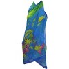 LA LEELA Women's Bikini Beach Wrap Swim Cover Up Swimwear Skirt Summer Wraps Beachwear Sarong Coverups Swimsuits for Women One Size Blue,Turtle - 3 of 4