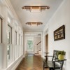 LLHZSY 37 2/5" W 3-Lights Wood Flush Mount Ceiling Light Fixture-3000K - 4 of 4
