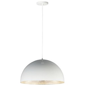 ET2 Lighting Hemisphere 1 - Light Pendant in  Gloss White/Aluminum - 1 of 1