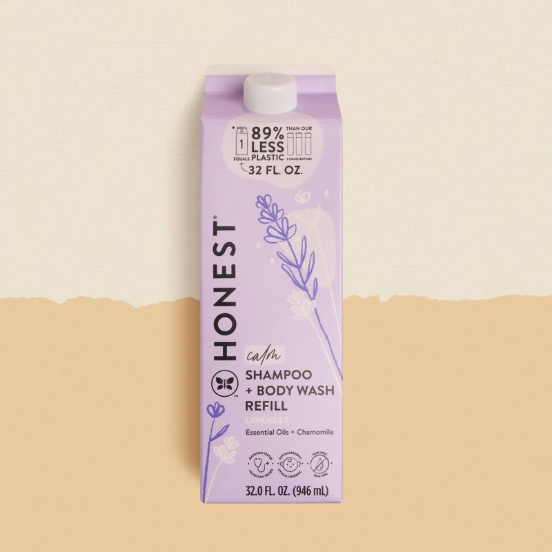 The Honest Company Calm Shampoo + Body Wash Refill, Lavender - 32 fl oz, 3 of 13