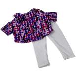 Doll Clothes Superstore 18 Inch Doll Clothes Geometric Print Shirt - Capri Pants Fit 18 Inch Dolls