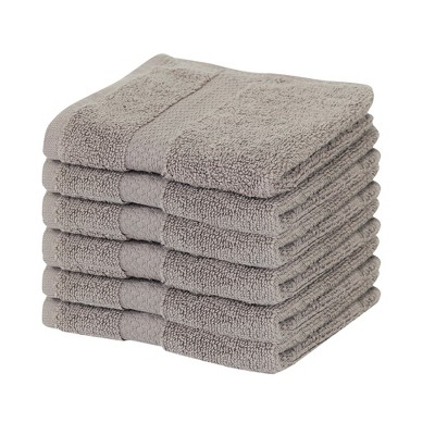 Splash Zero Twist 100% Ring Spun Cotton Face Washcloth Set – Reversible, 550 GSM, Soft, Lightweight, Highly Absorbent Towels for Bathroom
