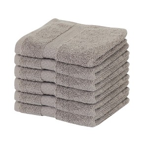 Splash Zero Twist 100% Ring Spun Cotton Face Washcloth Set – Reversible, 550 GSM, Soft, Lightweight, Highly Absorbent Towels for Bathroom - 1 of 4