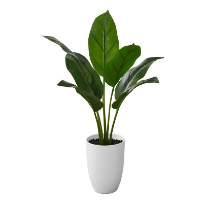 GlasFlength Artificial Plants Small Fake Plants Artificial Grass Plants Faux Plants for Indoor Home Table Decor, Green, 17"*16"*17"