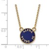Black Bow Jewelry 14k Yellow Gold Plated Sterling Silver Alpha Xi Delta Greek Life Necklace 18 Inch - 2 of 4