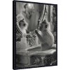 Amanti Art Monkey Bathroom Bussiness by Niky Rahner Framed Canvas Wall Art - 2 of 4