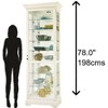 Howard Miller 680662 Chesterbrook V Curio Cabinet 680662 Aged Linen - 4 of 4
