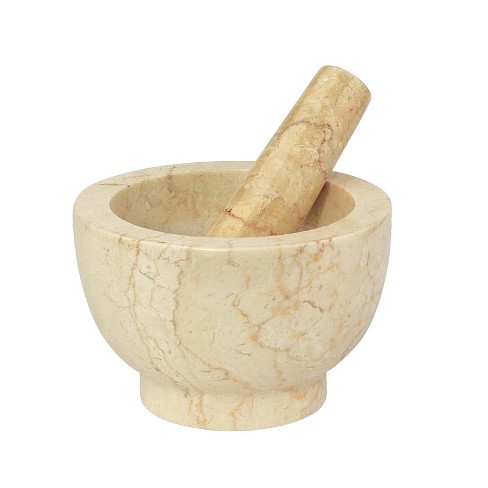 Cilio, Marble Mortar and Pestle, 4" round x 2.25" deep - image 1 of 4