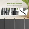VEVOR Room Divider,  4 Panel Room Dividers and Folding Privacy Screens, Fabric Partition Room Dividers for Office, Bedroom, Dining Room, Light Gray - 4 of 4