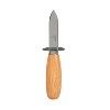 Winco Oyster/Clam Knife, Wooden Handle, 2.75" Blade - 2 of 3