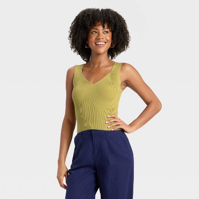 Women's V-Neck Sweater Tank - A New Day™