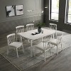 Kumasinova 2 Pcs Rustic Dining Chairs with Soft Cushion,Vintage Side Chairs for Kitchen & Dining Room,Rubberwood Armless Chair with 250lbs Max - 4 of 4