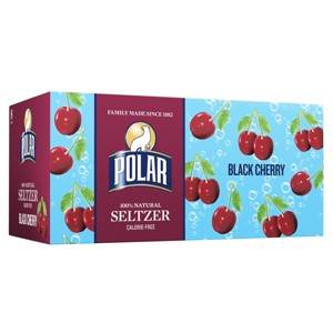 Polar Black Cherry Seltzer Water - 8pk/12 fl oz Cans - 1 of 3
