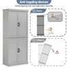 70" Tall Kitchen Pantry Cabinets Pantry Cabinet with 2 Doors and 3 Adjustable Shelves, Freestanding Cupboard - 4 of 4