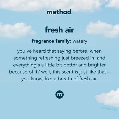 Method Fresh Air Liquid Laundry Detergent for White Fabrics