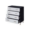 Bella Depot 4-Drawer Dresser with Black/Silver & Gold Finish - 3 of 4