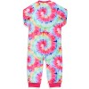 Scooby-Doo Toddler Girls' Tie-Dye Flower Union Suit Footless Sleep Pajama Multicolored - 3 of 3