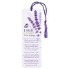 Dicksons Lavender Flowers - I Said A Prayer for You, White/Purple 6 x 2 Inch Laminated Cardstock Tassel Bookmark; Pack of 12 - 2 of 2