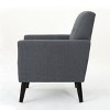 GDFStudio Teche Mid-Century Modern Fabric Upholstered Tufted Club Chair with Splayed Leg - 4 of 4