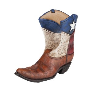 Foster & Rye Lone Star Boot Bottle Holder, Holds Single Standard Wine Bottle, Detailed Polyresin with Velvet Backing, Multicolor, Set of 1 - 1 of 4