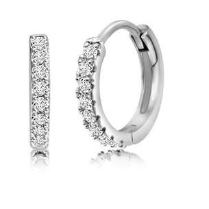 Chanteur Hypoallergenic Kids Jewelry Accessories Round CZ Stud Earring White Gold Palladium Plating Hypoallergenic Kids hoop Earrings