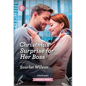 Christmas Surprise for Her Boss - (Family Reunion in London) Large Print by  Scarlet Wilson (Paperback) - 1 of 1