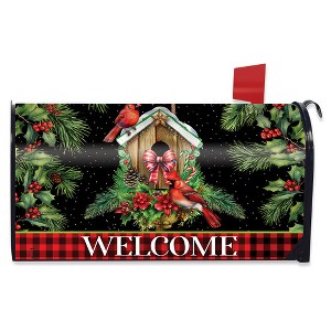 Briarwood Lane Christmas Mailbox Cover  - Standard Size - Holiday Birdhouse For Christmas Mailbox Cover - 1 of 2