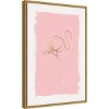 16" x 23" Graceful Bird I by Eva Watts Framed Canvas Wall Art - Amanti Art: Minimalist Flamingo Decor - image 2 of 4