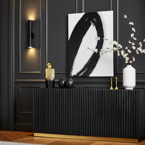 Luxury Metal Vase - Aluminum Glam Decor - Decorative Accent for Home, Office, Bedroom & Living Room - Modern Metallic Finish - 1 of 4