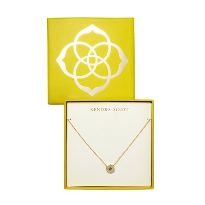 Kendra Scott Wrenly 14K Gold Over Brass Pendant Necklace - Sapphire Blue