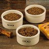 Ohio Stoneware Cat Food Crock Bowl Feeder Dish Labeled Kitty Bristol 5 in - 4 of 4