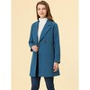 INSPIRE CHIC Women's Notched Lapel Double Breasted Raglan Sleeve Winter Coat - 3 of 4