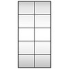vidaXL Wall Mirror Black 19.7 in.x39.4 in. Rectangle Iron - 3 of 4