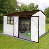 CAVINAS 10ftx8ft Outdoor Garden Shed Large Metal Storage Sheds with Hinged Door and Window for Backyard - 2 of 4