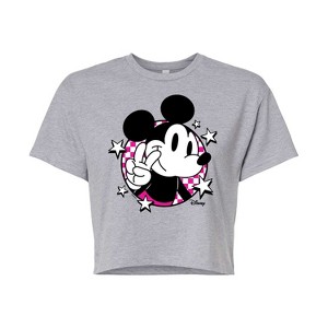 Women's - Disney - Mickey & Friends Cropped Graphic T-Shirt - 1 of 4