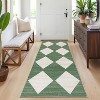 Machine Washable Checkered Rug - Non-Slip, Stain-Resistant, No-Shedding for Dining, Living Room, Bedroom - Easy Clean High Traffic Area Rug - 2 of 4