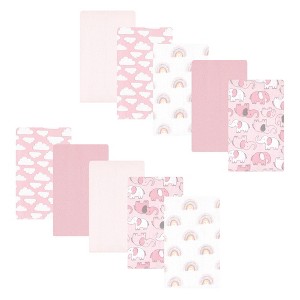 Luvable Friends Hudson Baby Flannel Burp Cloths 10pk Set - 1 of 2