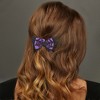 Unique Bargains Fashion Halloween Duckbill Clip Bat Hair Clip Black Purple 1 Pc - 3 of 4
